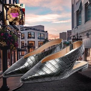 TOPSHOP ABELLA VIVID BACK SLING BACK FLATS!💋🌸♻️🛍